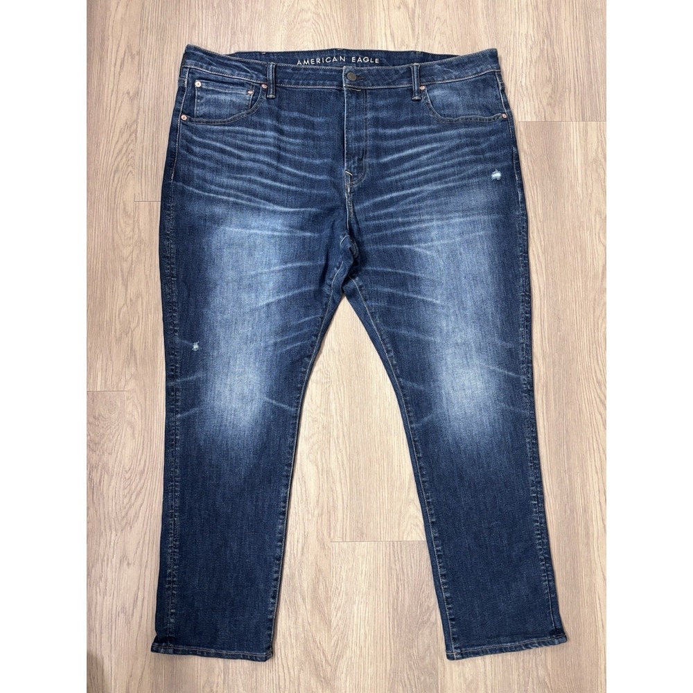 American Eagle AirFlex Temp Tech Athletic Skinny Dark Jeans Men Sz 44x32